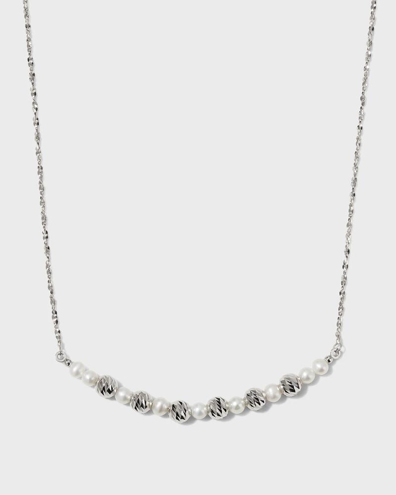 Platinum Born Platinum Pearl and Bead Necklace Cover