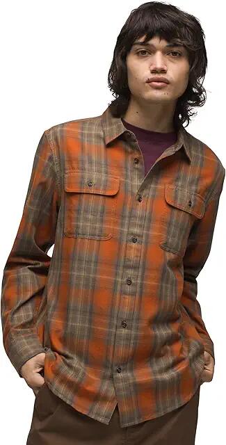 Prana Edgewater Shirt Standard Fit (Rust) Men's Clothing Cover