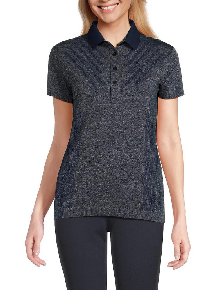 J. Lindeberg Women's Azalea Seamless Polo - Navy Cover