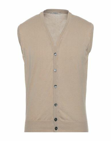 Tsd12 Man Cardigan Light brown Cotton Cover