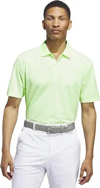 adidas Golf Ottoman Short Sleeve Polo (Green Spark/White) Men's Clothing Cover