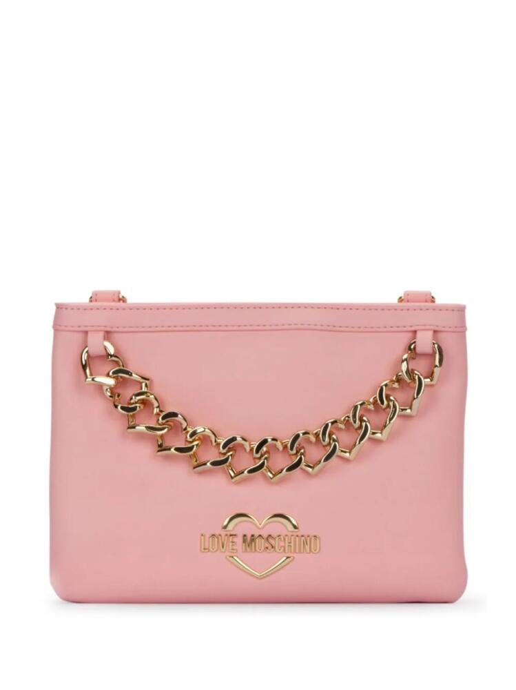 Love Moschino logo-plaque tote bag - Pink Cover