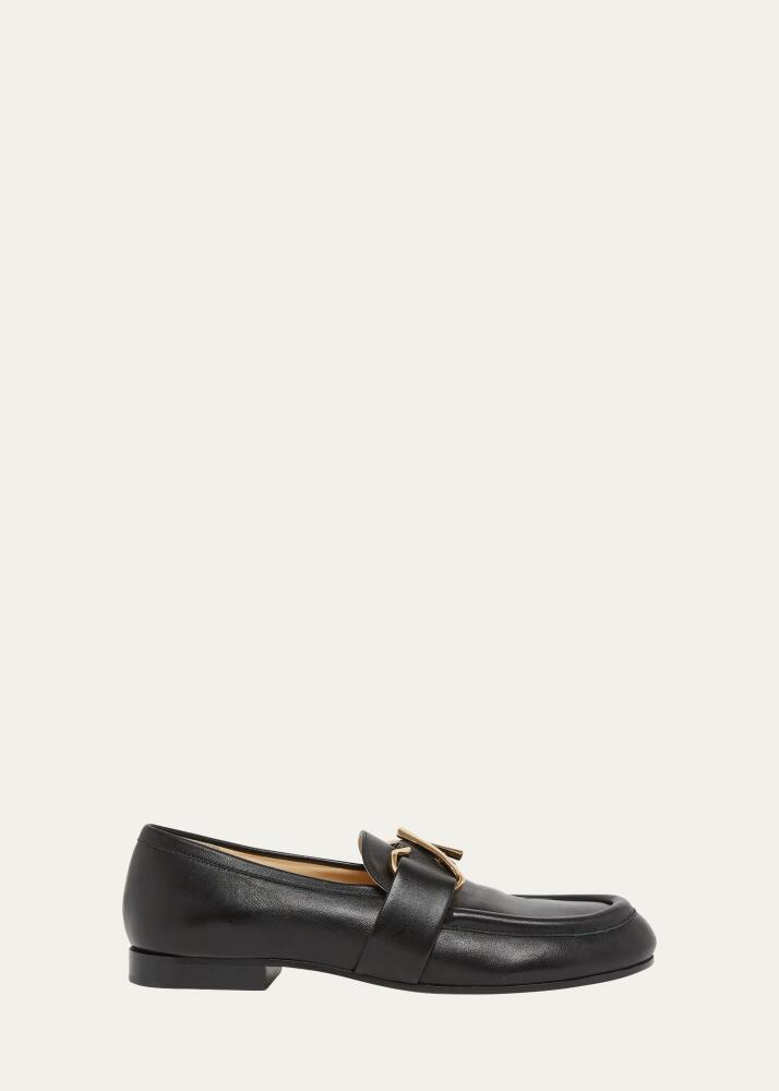 Proenza Schouler Leather Monogram Slip-On Loafers Cover