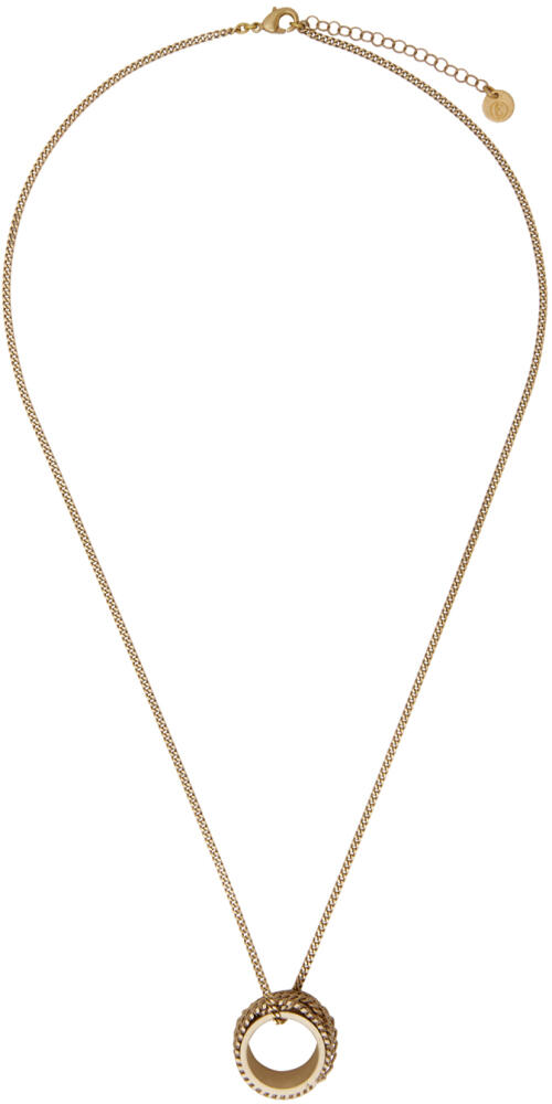 MM6 Maison Margiela GoldCurb chain Necklace Cover