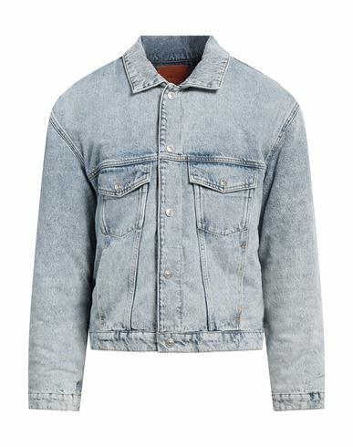 Sandro Man Denim outerwear Blue Cotton Cover