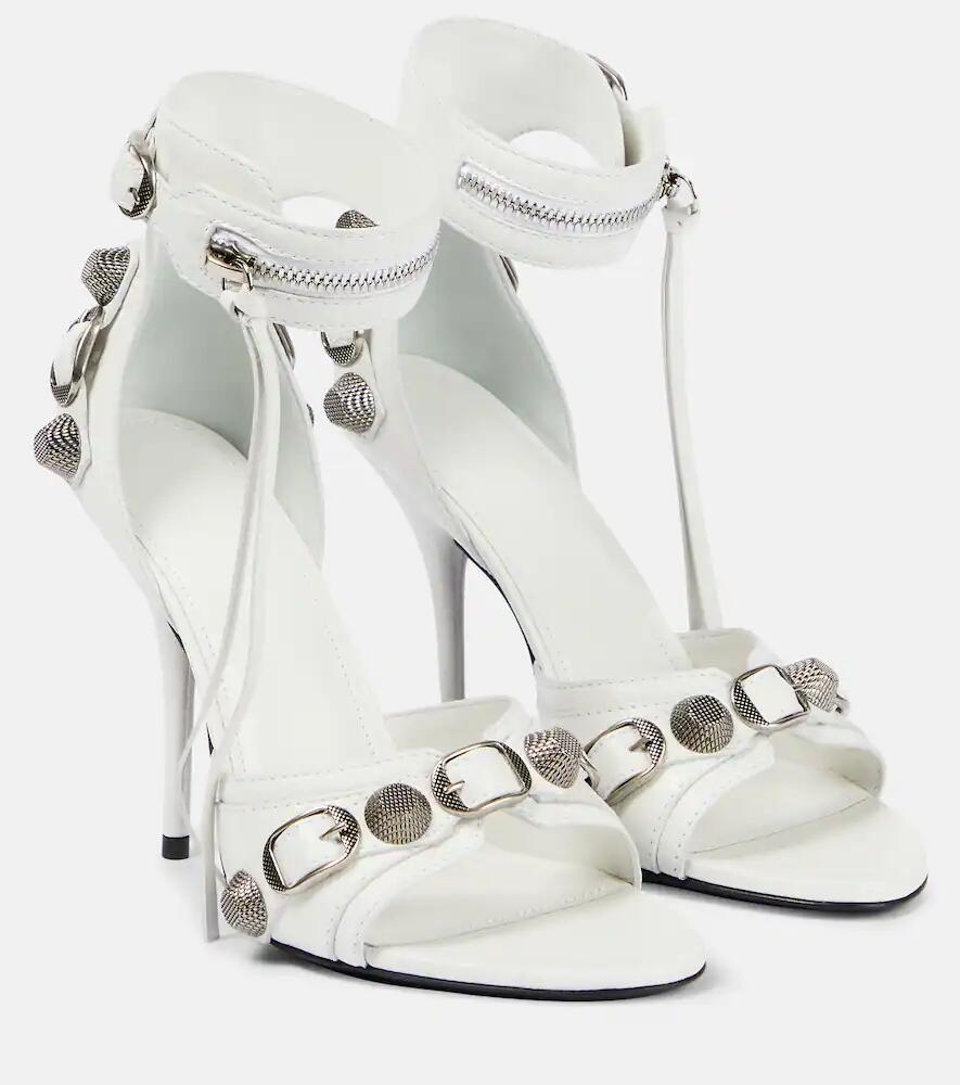 Balenciaga Embellished leather sandals Cover