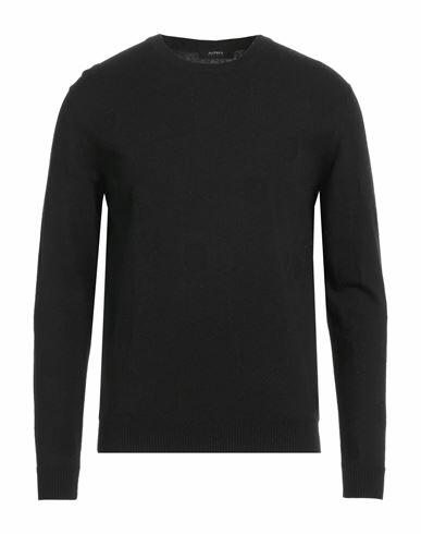 Alpha Studio Man Sweater Black Viscose, Nylon, Wool, Cashmere, Polyester Cover