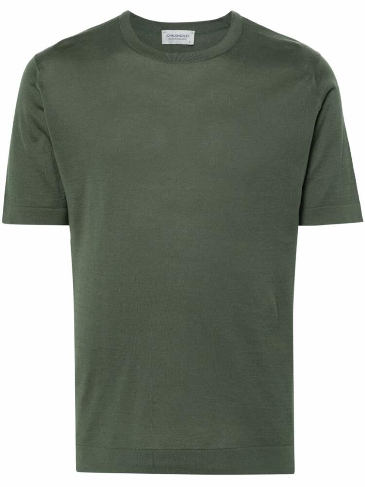 John Smedley Lorca fine-ribbed T-shirt - Green Cover