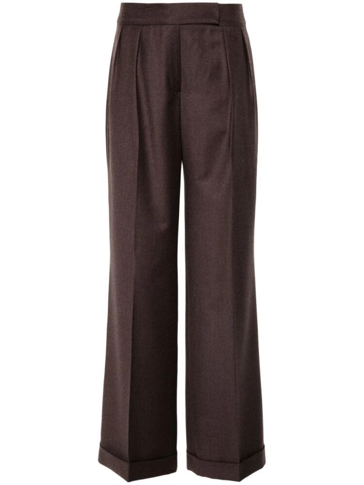 Kiton pleat-detail trousers - Brown Cover