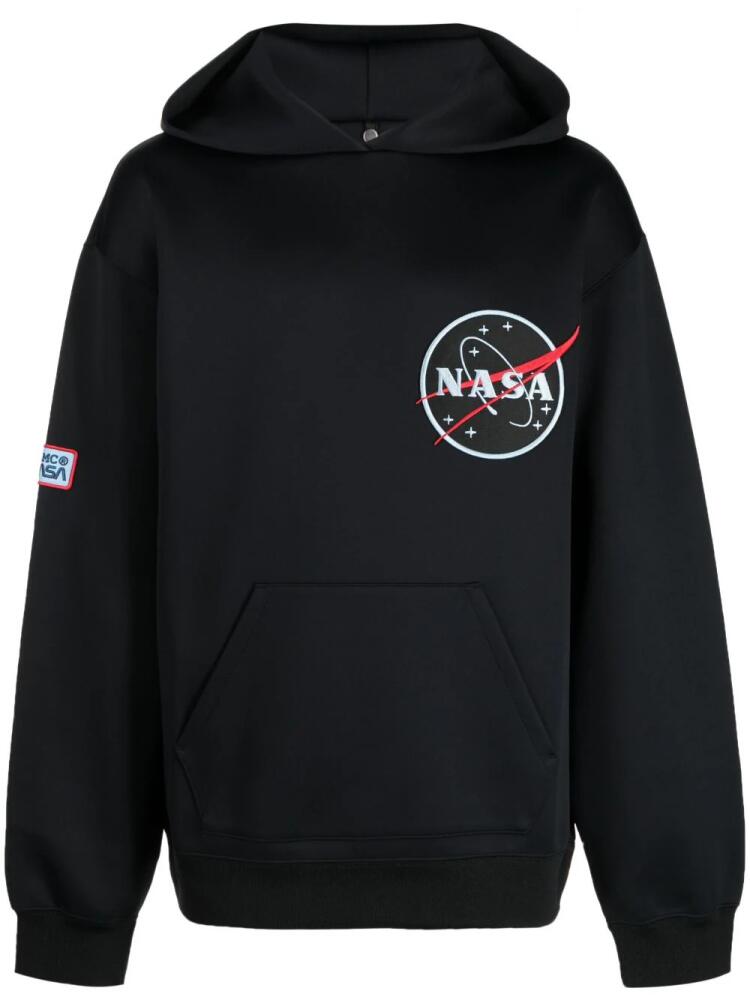 OAMC x Nasa patch long-sleeve hoodie - Black Cover