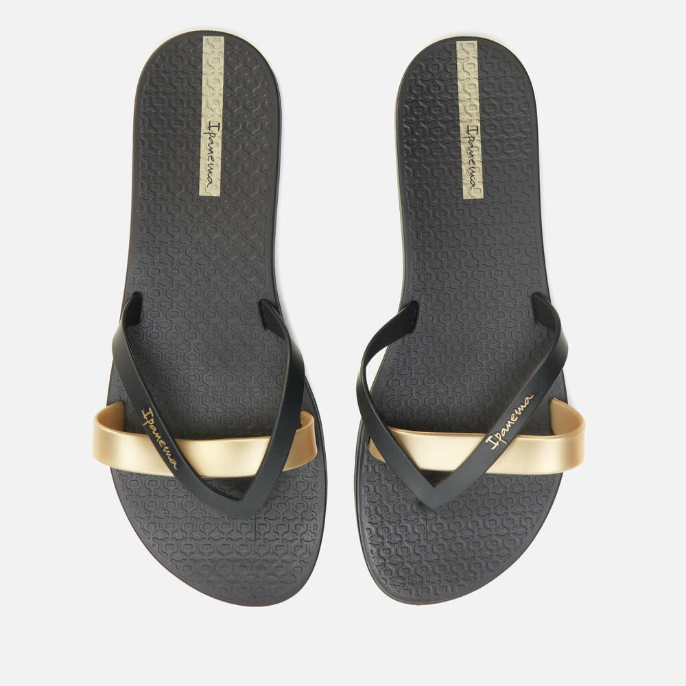 Ipanema Women's Kirei 21 Flip Flops - Black/Gold Cover