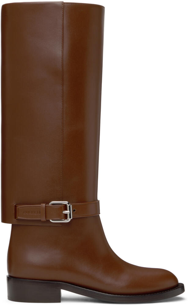 Burberry Brown Ankle Strap Boots Cover