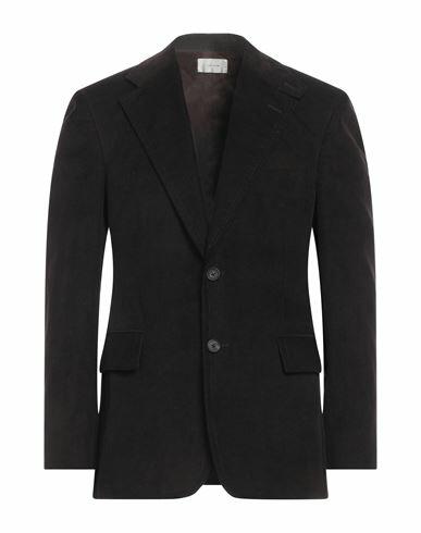 The Row Man Blazer Dark brown Cotton, Elastane Cover