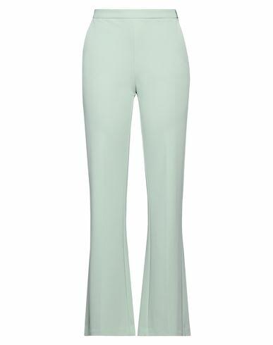 Imperial Woman Pants Light green Polyester, Elastane Cover