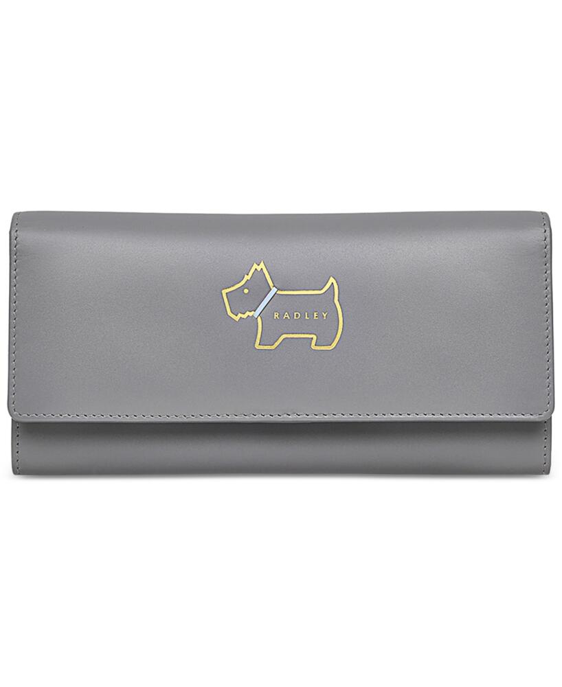 Radley London Heritage Dog Outline Large Flapover Wallet - Cloud Burs Cover