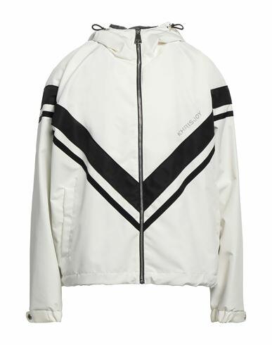 Khrisjoy Man Jacket White Polyester Cover