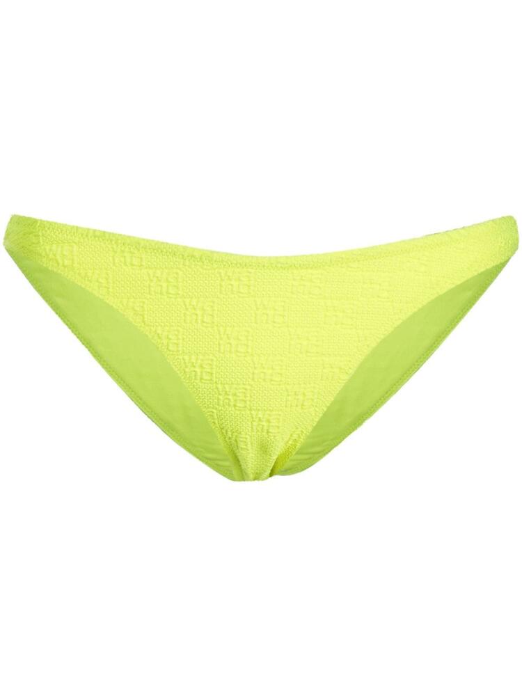 Alexander Wang logo-knit bikini bottoms - Yellow Cover