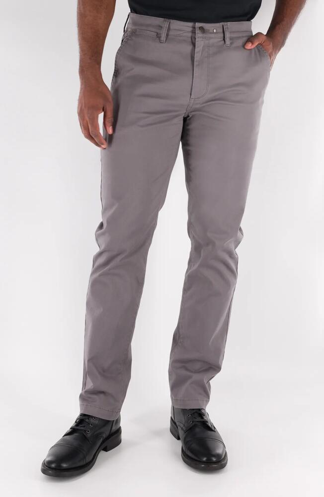 Devil-Dog Dungarees Flat Front Stretch Cotton Chinos in Charcoal Gray Cover