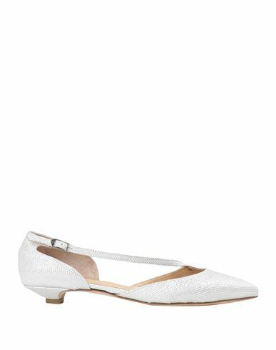 L'arianna Woman Ballet flats White Synthetic fibers, Soft Leather Cover