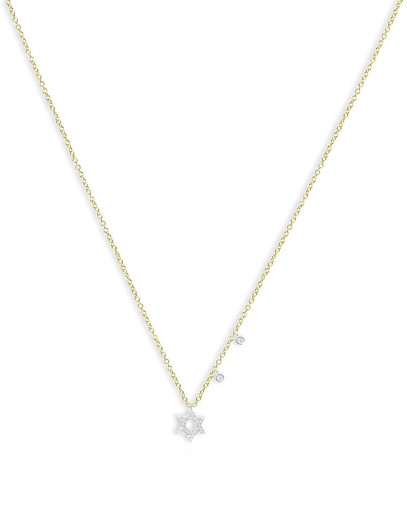 Meira T 14K White & Yellow Gold Diamond Star of David Pendant Necklace, 18 Cover