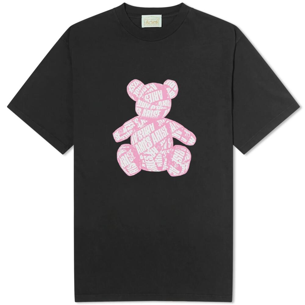 Aries Women's Taped Teddy T-Shirt in Black Cover