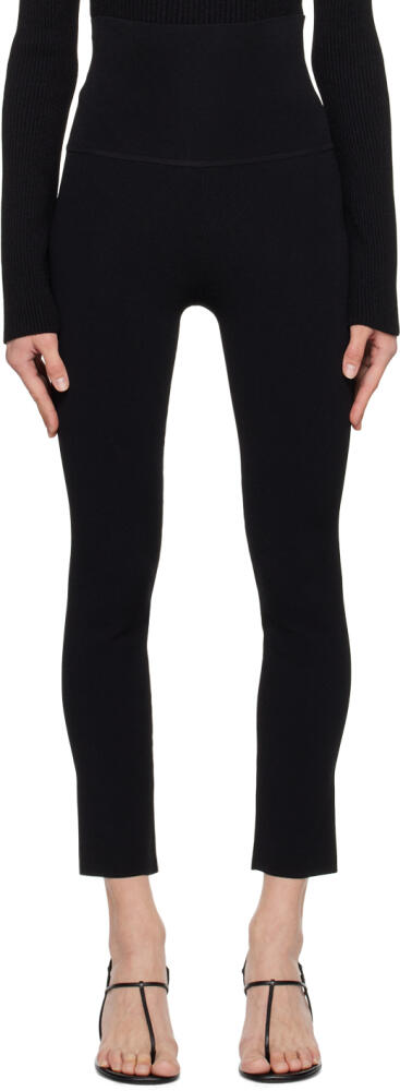 KHAITE Black 'The Harmony' Leggings Cover