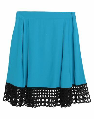 Trussardi Woman Mini skirt Azure Acetate, Viscose Cover