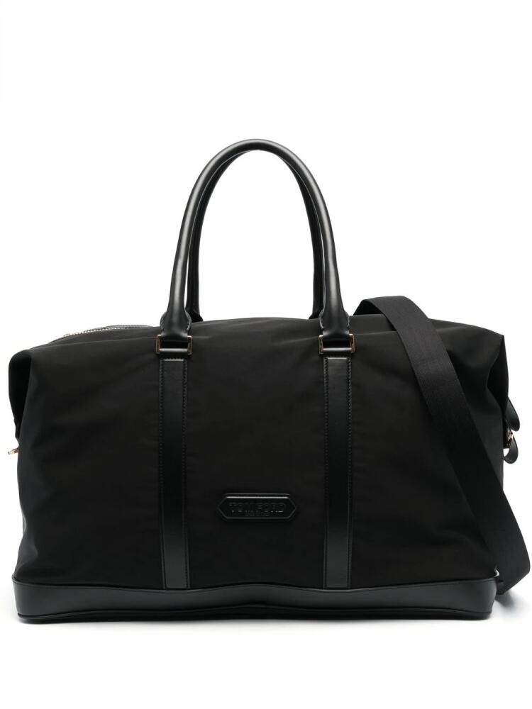 TOM FORD logo-patch duffel bag - Black Cover