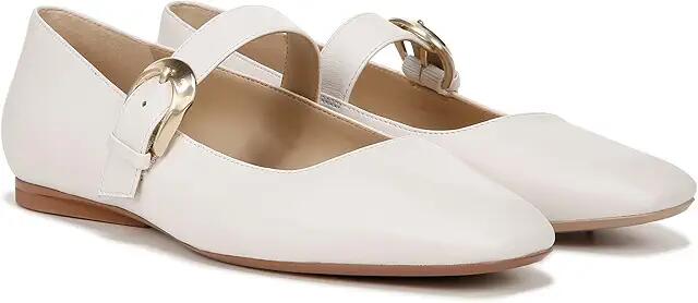 Naturalizer 27 Edit Carter Mary Janes (Warm White Leather) Women's Flat Shoes Cover