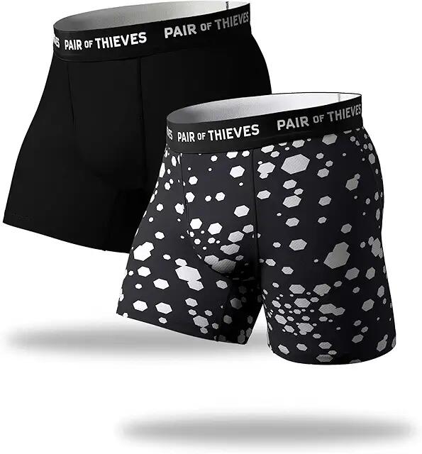 Pair of Thieves Burt Reynolds Wrap Boxer Brief 2-Pack (Black) Men's Underwear Cover