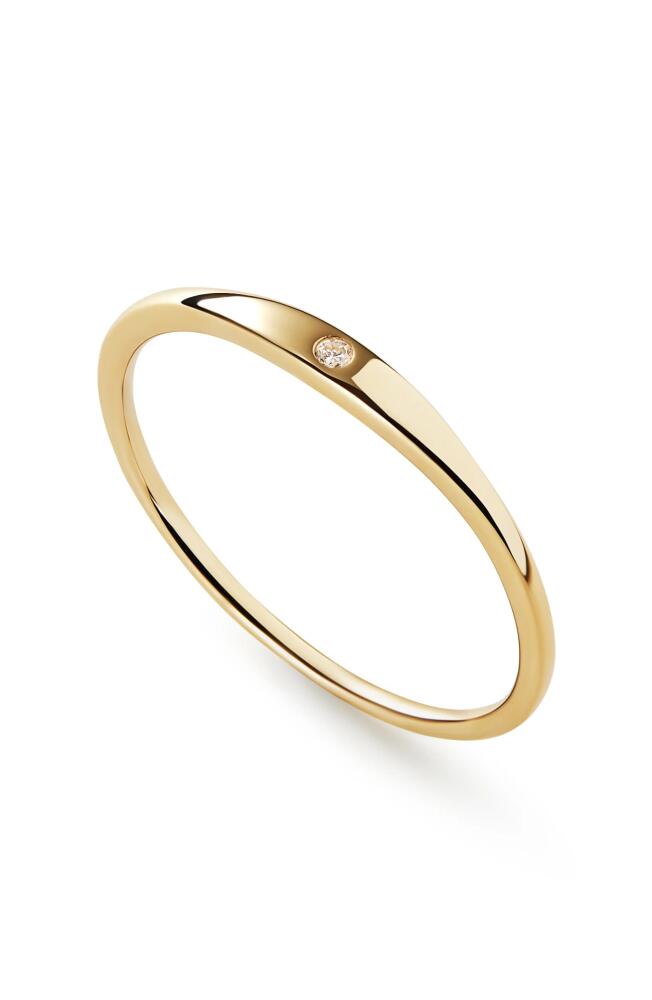 Ana Luisa Gold Band Ring - Gold Diamond Signet Ring Cover