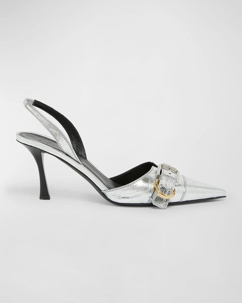 Givenchy Voyou Metallic Buckle Slingback Pumps Cover