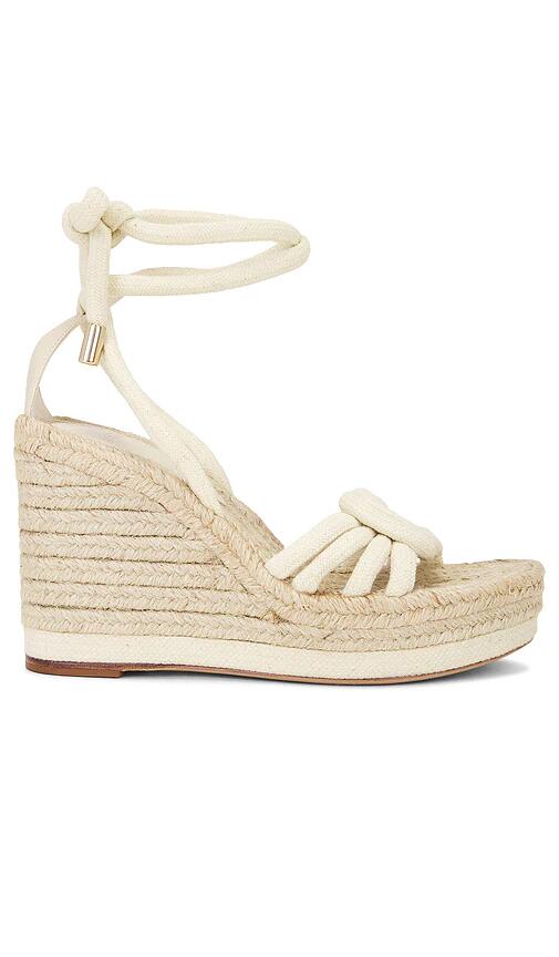 Alexandre Birman Vicky Rope Wedge Sandal in Neutral Cover