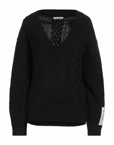 Hinnominate Woman Sweater Black Acrylic, Polyester Cover