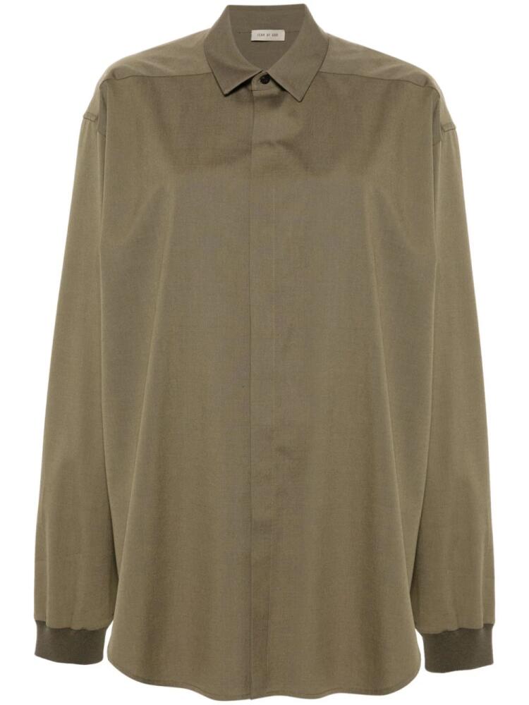 Fear Of God Hidden Placket shirt - Green Cover