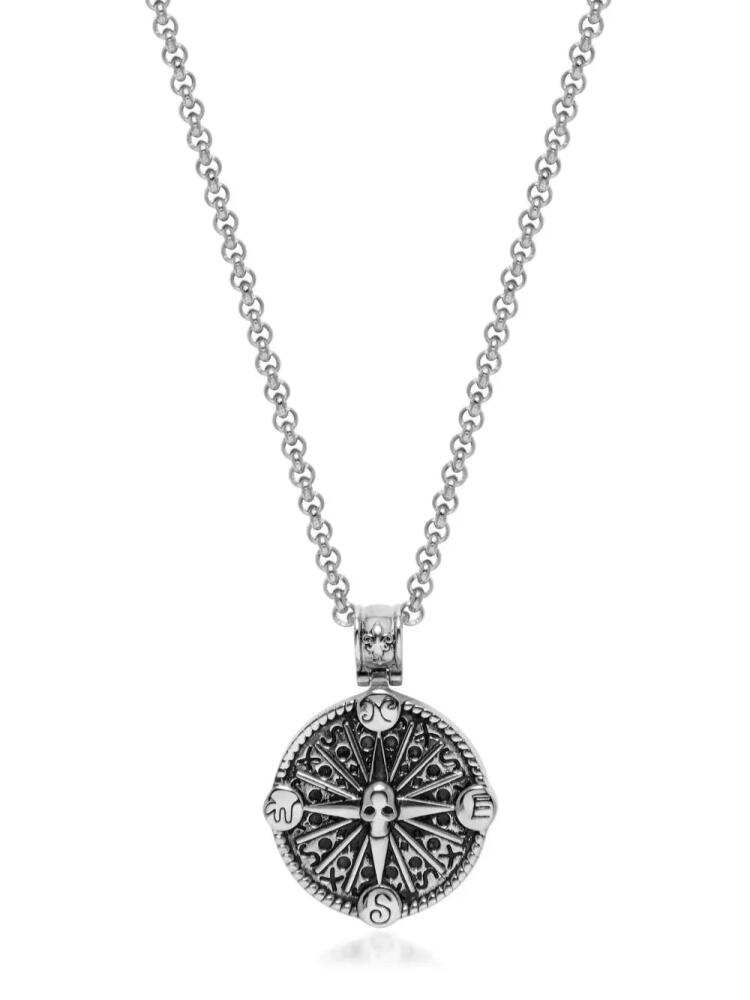 Nialaya Jewelry compass-pendant necklace - Silver Cover