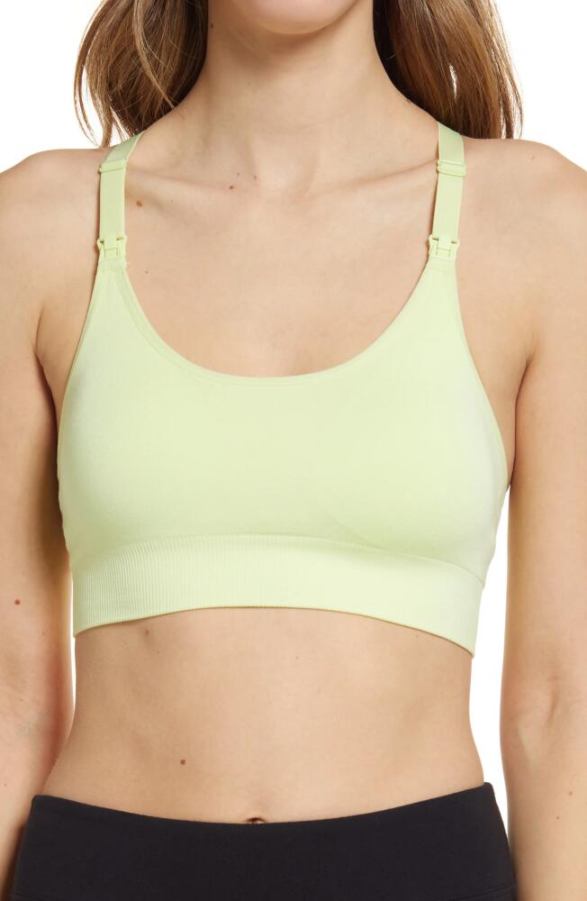 Modern Eternity Racerback Nursing Bra in Shadow Lime Cover