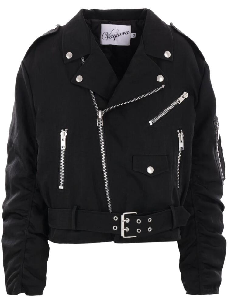 Vaquera zipped biker jacket - Black Cover