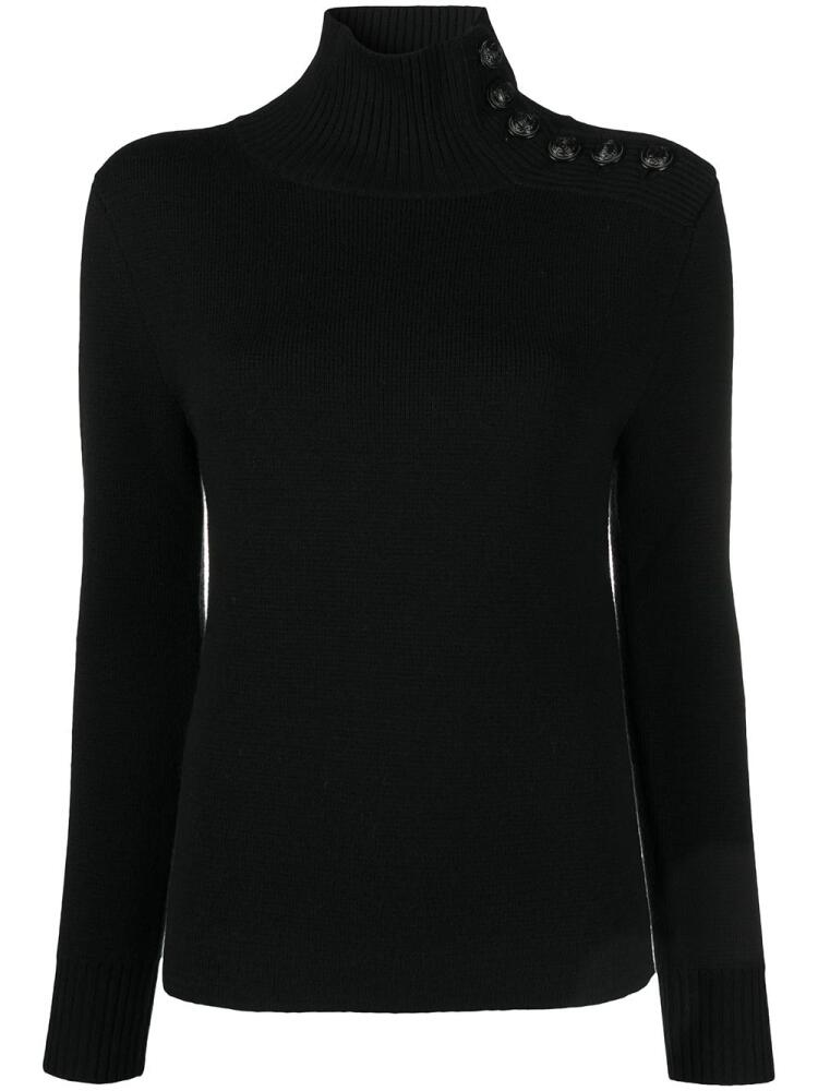 Rabanne roll-neck merino wool jumper - Black Cover