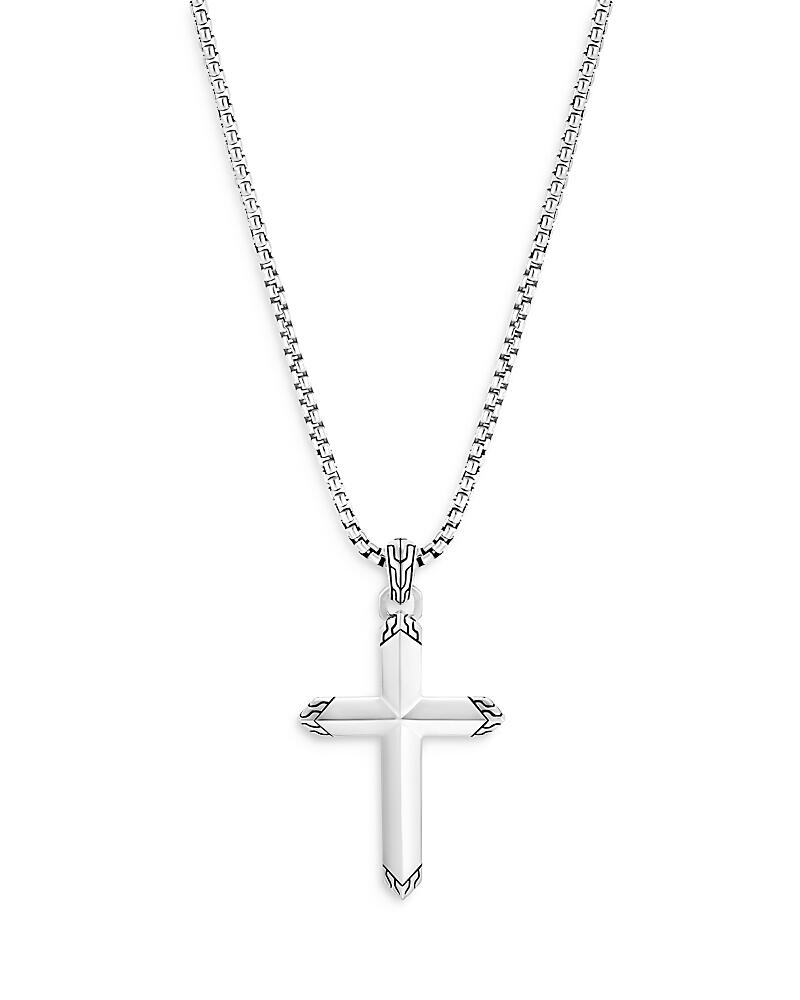 John Hardy Men's Sterling Silver Classic Chain Cross Pendant Necklace, 22 Cover