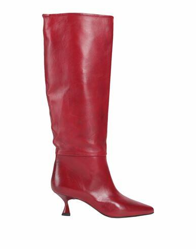 Mychalom Woman Boot Brick red Soft Leather Cover