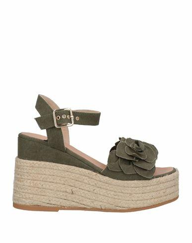 Gaimo Woman Espadrilles Military green Textile fibers Cover