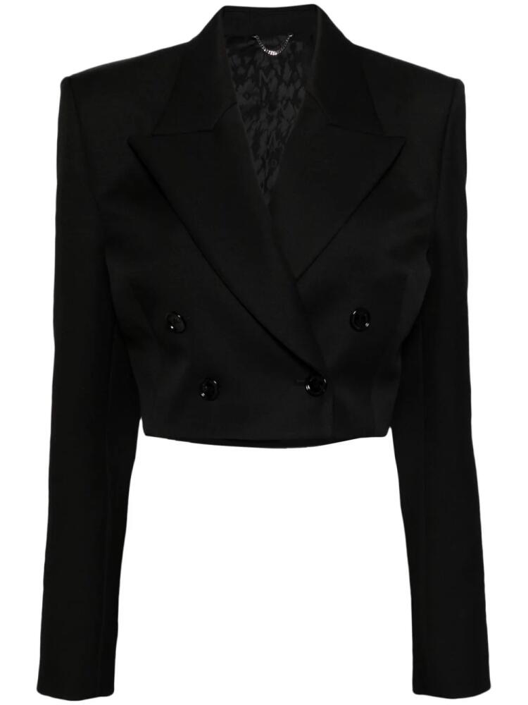 Magda Butrym double-breasted cropped blazer - Black Cover