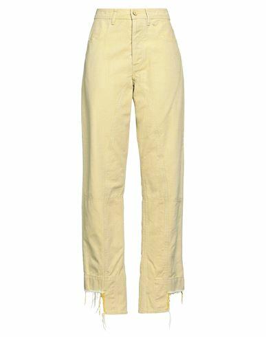 Jil Sander Woman Jeans Yellow Cotton Cover