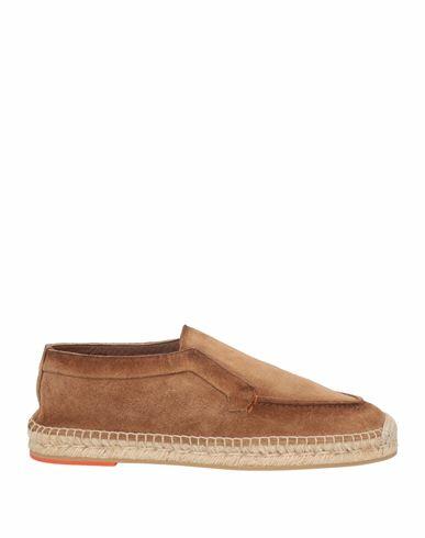 Santoni Man Espadrilles Camel Leather Cover