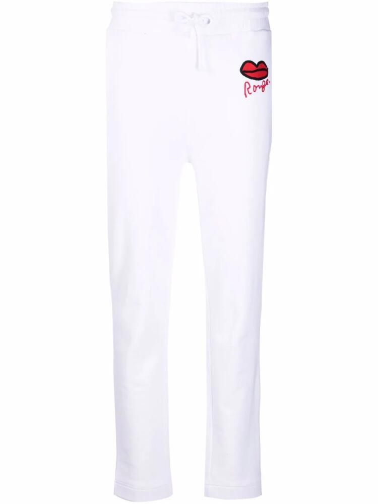 Sonia Rykiel Rouge-print track pants - White Cover