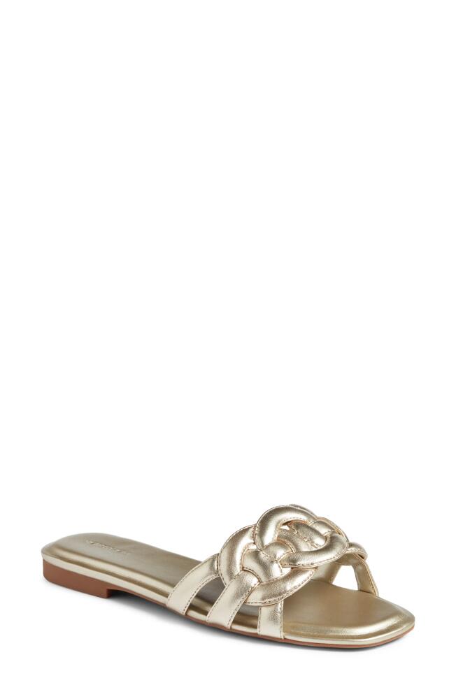 Nordstrom Carolina Slide Sandal in Gold Metallic Cover