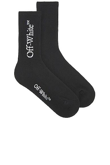 OFF-WHITE Mid Bookish Calf Socks in Black Cover