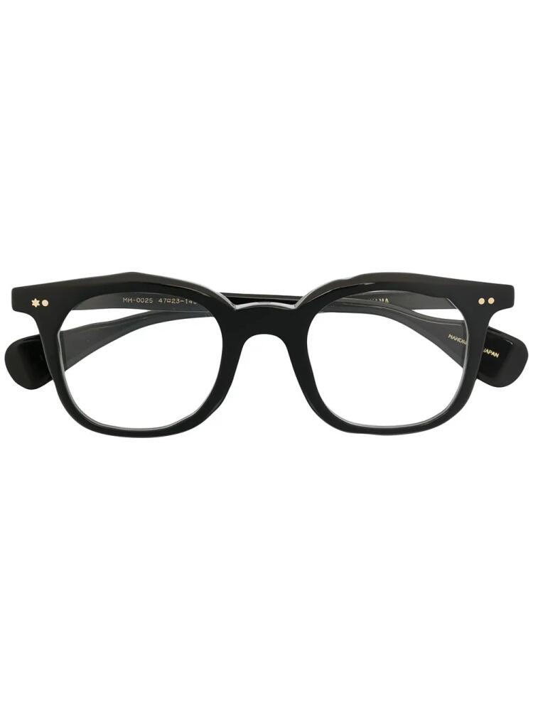 MASAHIROMARUYAMA MM-0025 chunky round-frame glasses - Black Cover