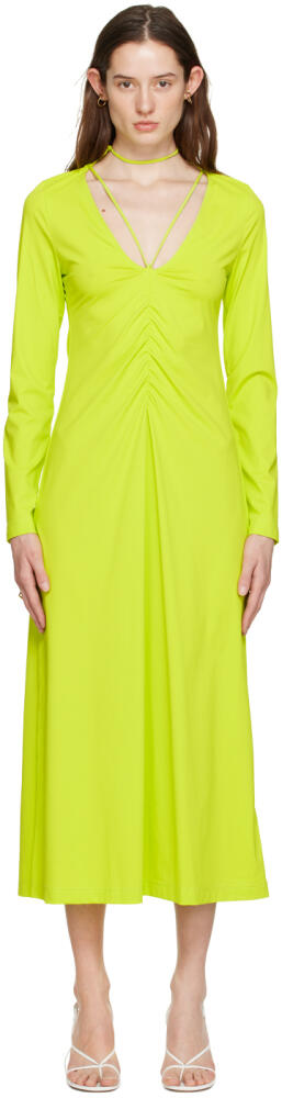 Saks Potts Green Nikola Midi Dress Cover